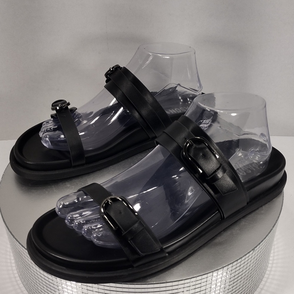 Jason Wu Black Double Strap Sandals size 7.5 brand new